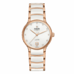 Montre Rado Centrix Automatic Diamonds Cadran Blanc Bracelet Céramique 35MM