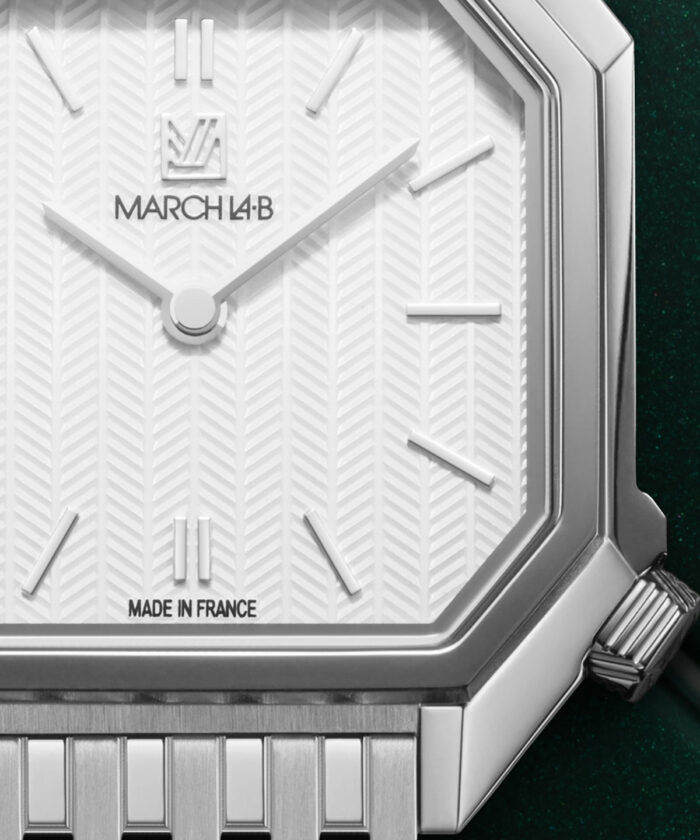 Montre MARCH LA.B Milady Mansart Chevrons Blanc