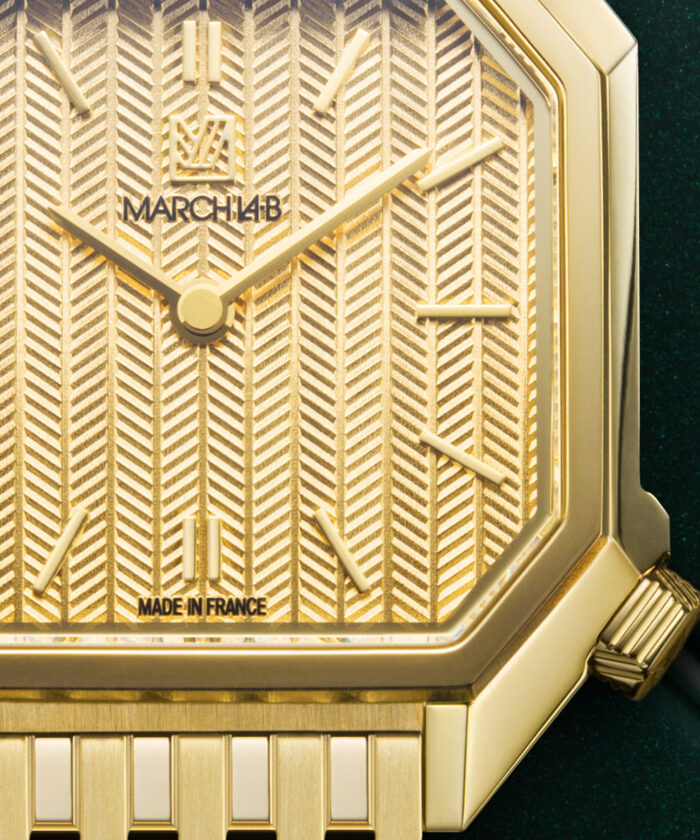 Montre MARCH LA.B Milady Mansart Chevrons Or