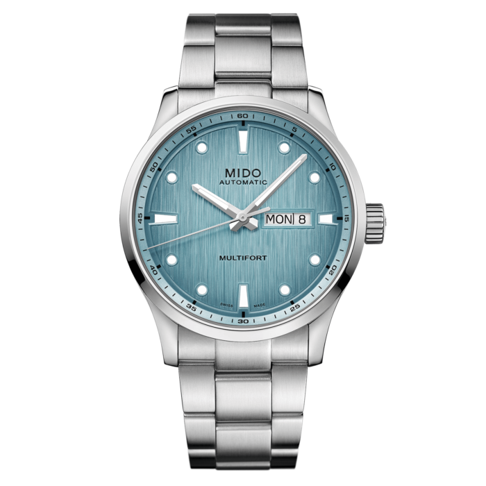 Montre Mido Multifort M Freeze Auto Cadran Bleu Bracelet Acier 42MM