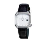 Montre MARCH LA.B Mansart White Date Auto Cadran Blanc Bracelet Cuir