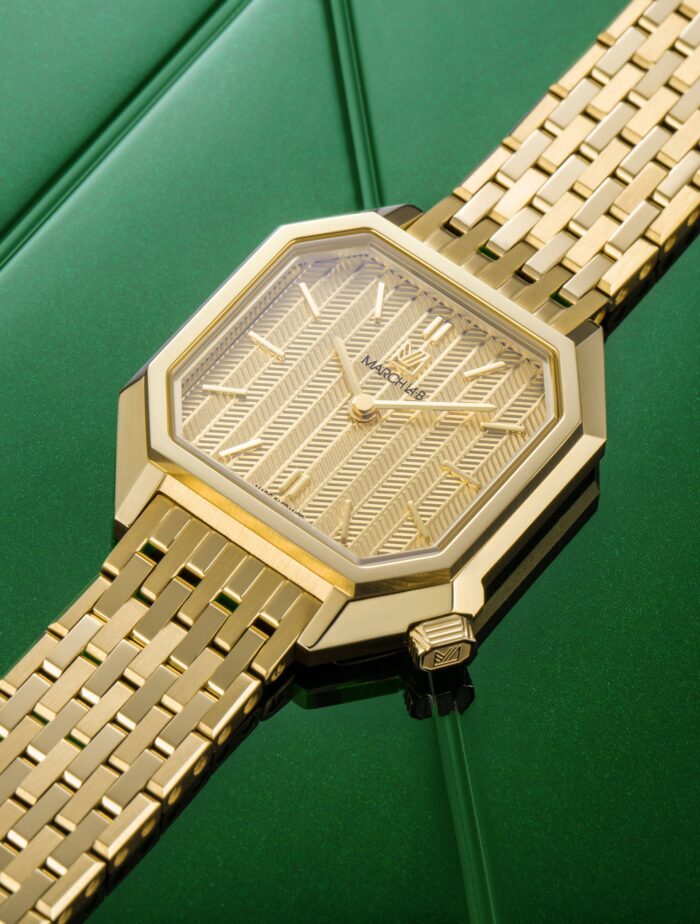 Montre MARCH LA.B Milady Mansart Chevrons Or