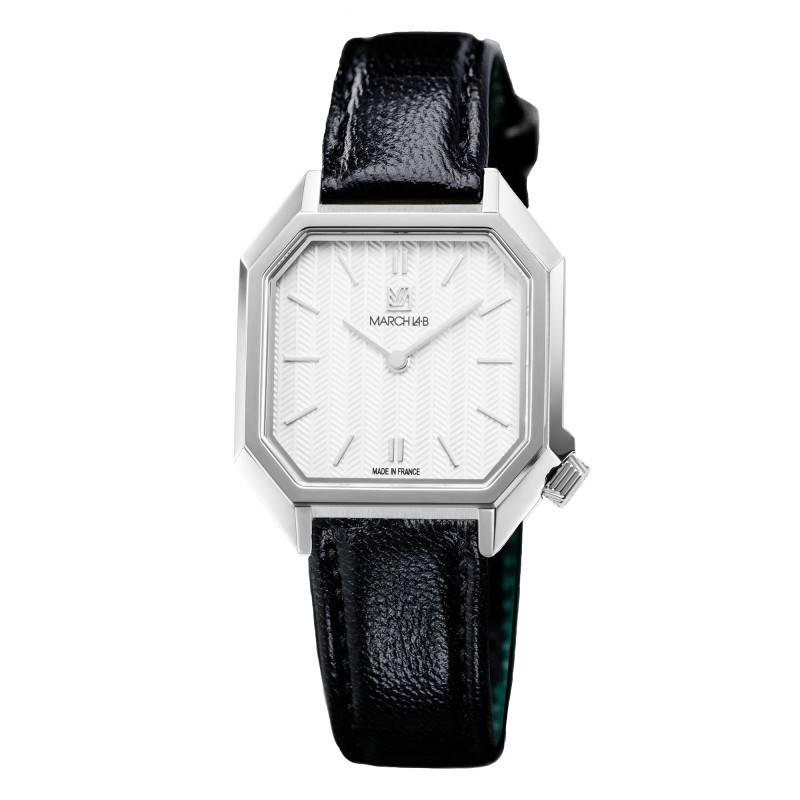 MARCH LA.B Milady Mansart Chevrons White Watch