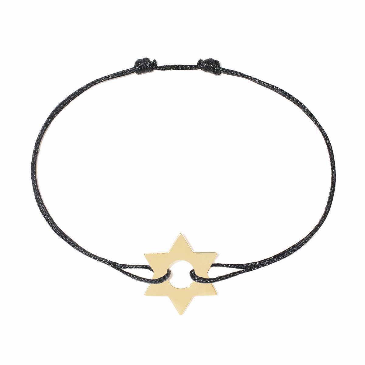 Dinh Van Star On Yellow Gold Cordon Bracelet