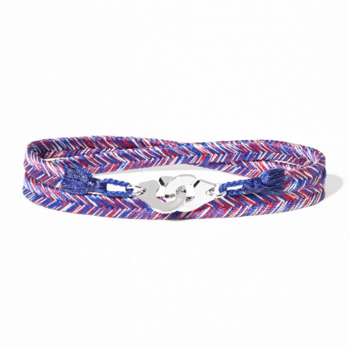 Bracelet Dinh Van Menottes Tissé France 2024 R10 Or Blanc