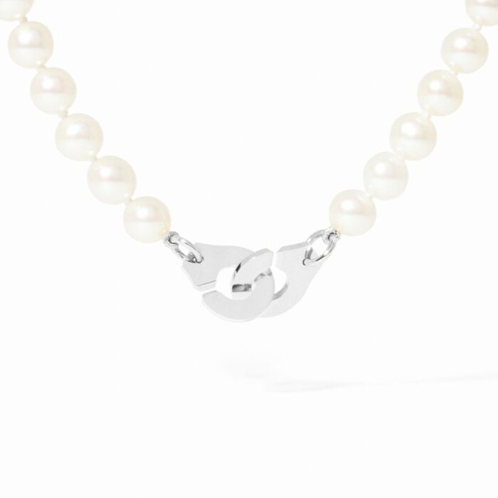 Necklace Dinh Van Menottes  R10 White gold beads