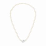 Collier Dinh Van Menottes R10 Perles Or Blanc