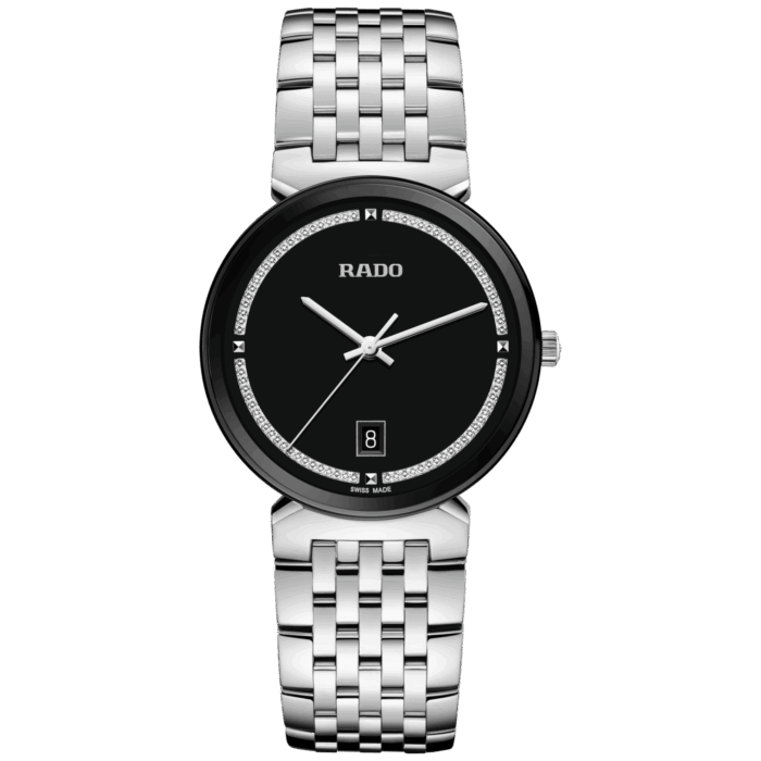 Montre Rado Florence Quartz Cadran Noir Bracelet Acier 38MM