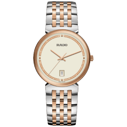 Montre Rado Florence Classic Quartz Cadran Champagne Bracelet Acier 38MM