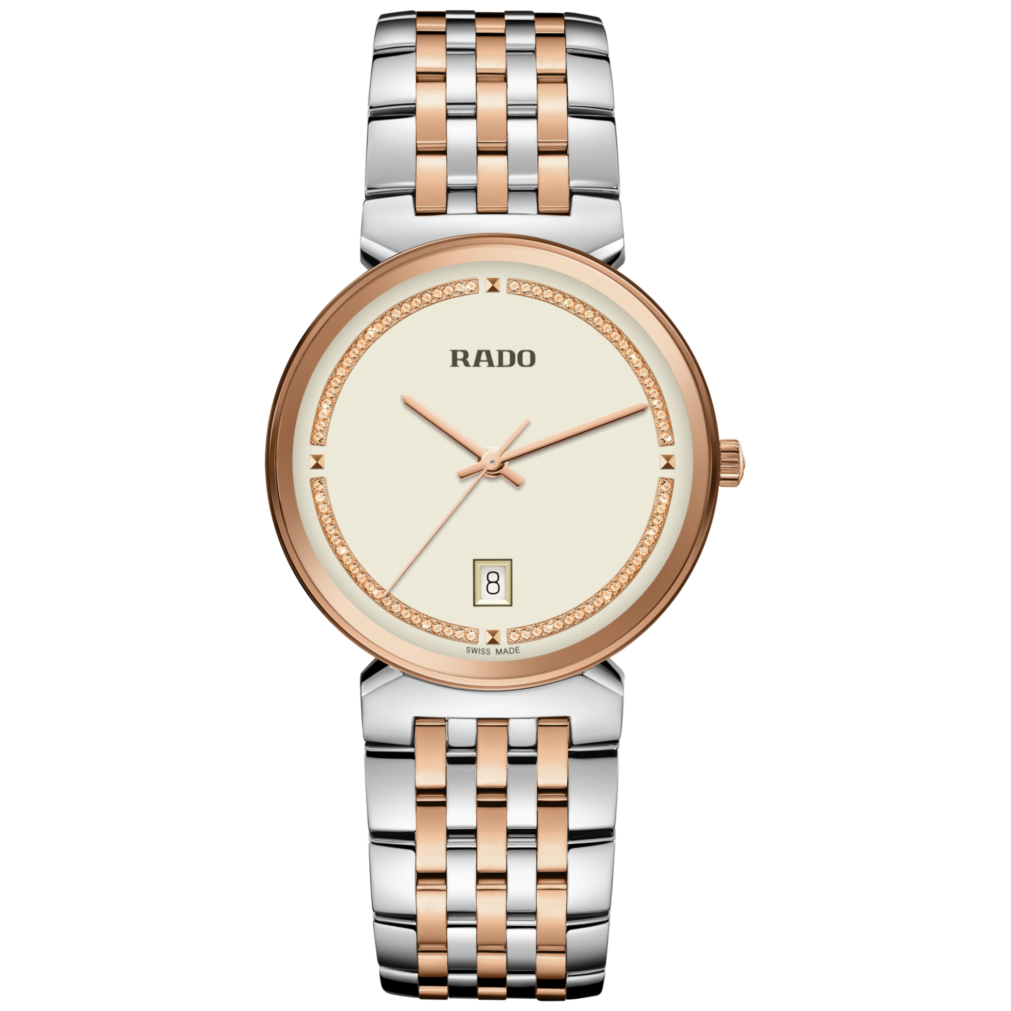 Rado Florence Classic Quartz watch Champagne dial Steel Bracelet 38MM