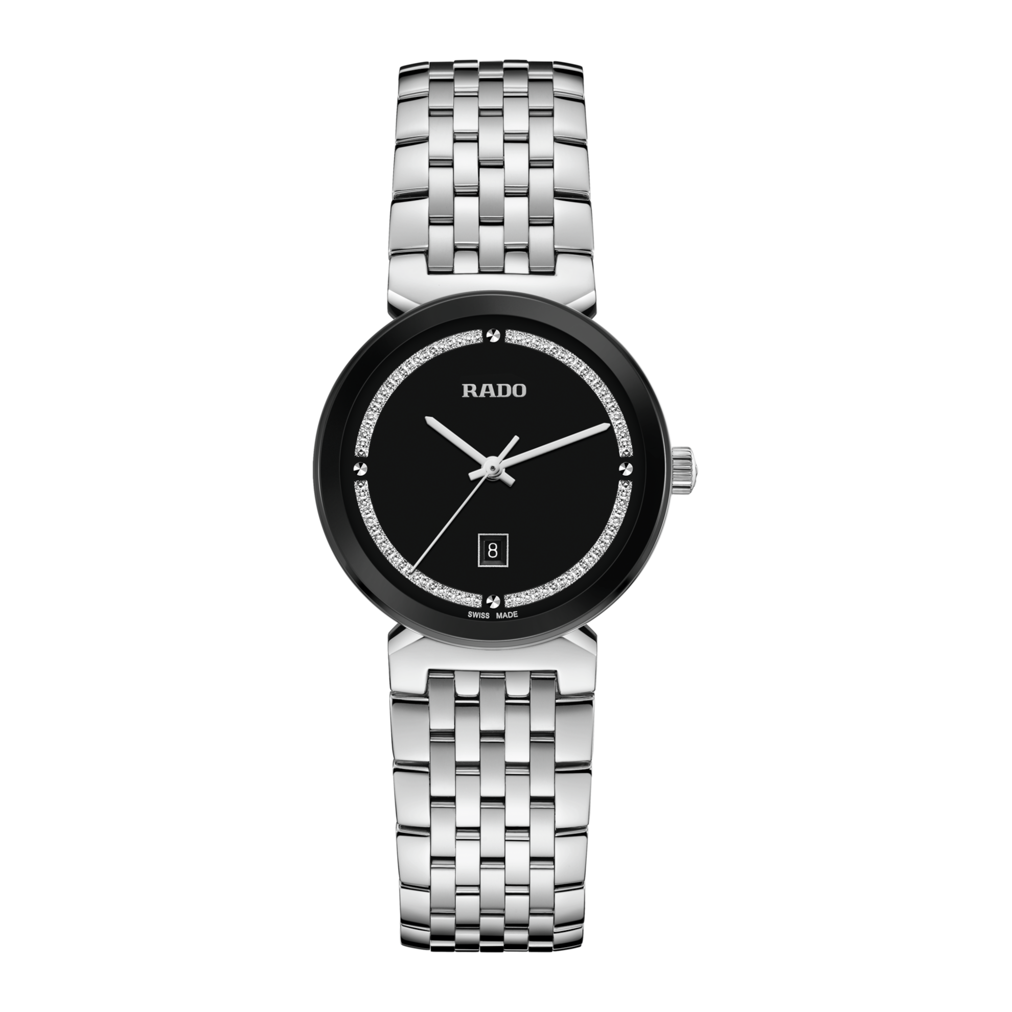 Montre Rado Florence Quartz Cadran Noir Bracelet Acier 30MM