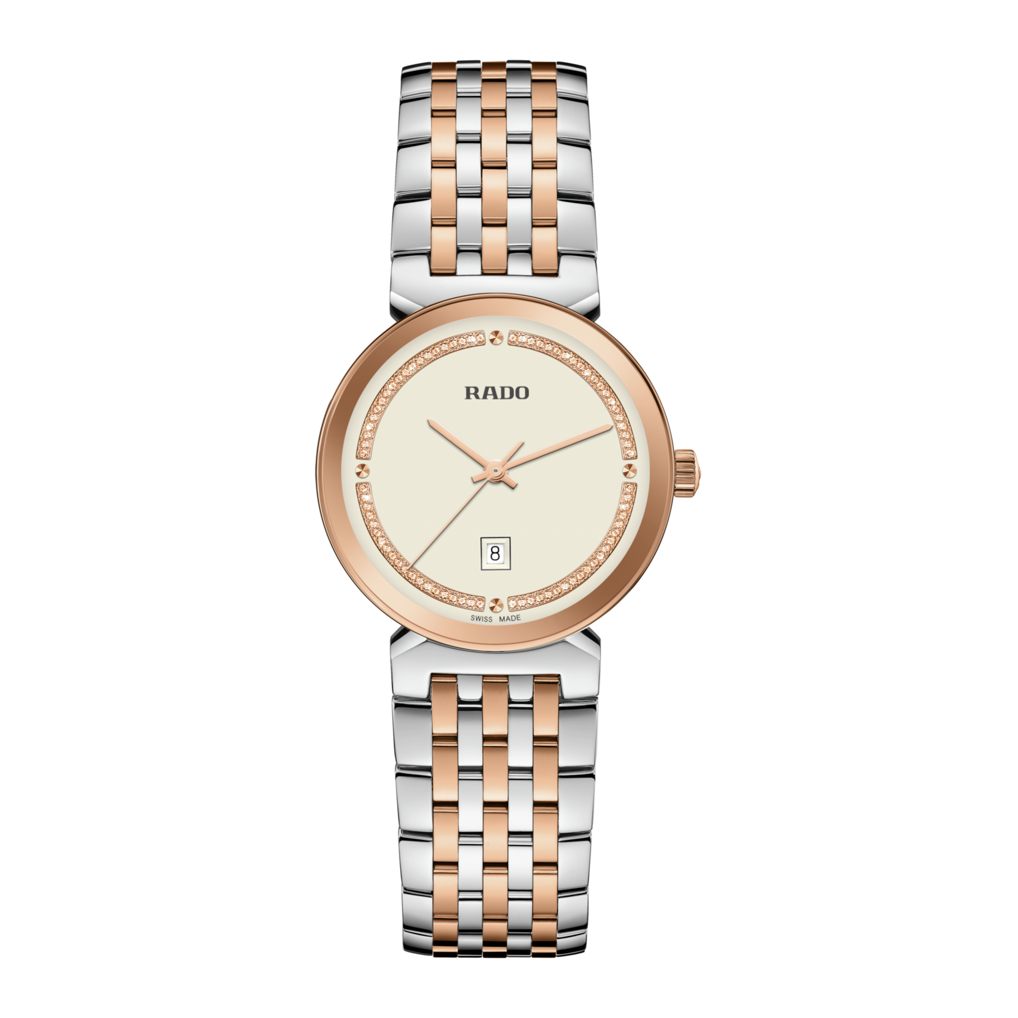 Rado Florence Quartz watch Champagne dial Steel Bracelet 30MM