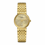 Montre Rado Florence Diamonds Quartz Cadran Jaune Bracelet Acier 30MM