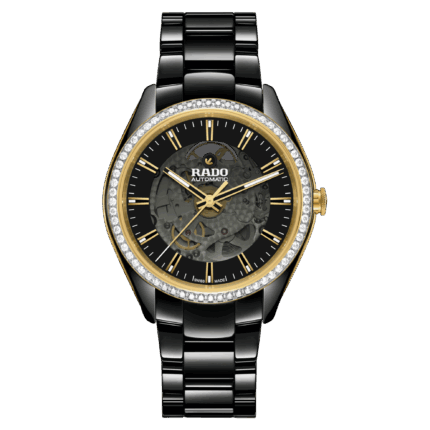 Montre Rado HyperChrome Automatic Diamonds Cadran Noir Bracelet Céramique 42MM
