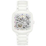 Montre Rado True Square Open Heart Auto Bracelet Ceramique 38MM