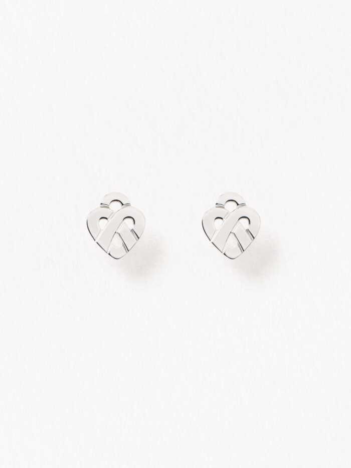 Boucles d'Oreilles Poiray Coeur Entrelacé