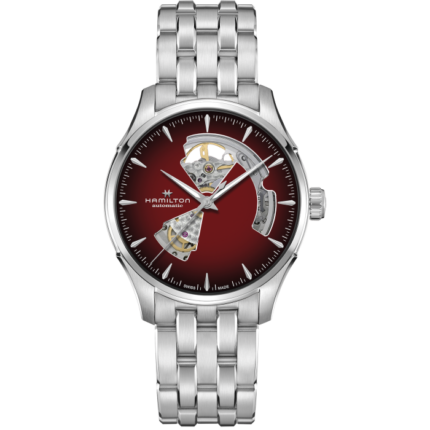 Hamilton Jazzmaster Open Heart Auto Red Dial Watch