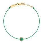 Bracelet Redline Diva Emerald &amp; Gold Diamonds