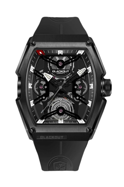 Watch Blackout Concept  P-One Mike James Bracelet Rubber 44MM