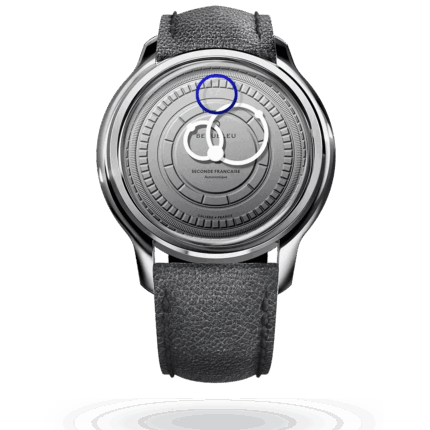 Montre Beaubleu Seconde Française 20.24 Cadran Gris Bracelet Cuir Gris 39MM