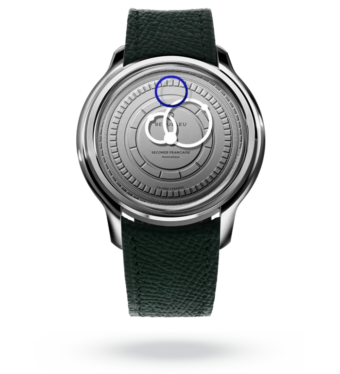 Watch Beaubleu Seconde Française 20.24 Dial Grey Bracelet Leather Green 39MM