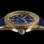 Montre Yema Superman Bronze CMM.10 Auto Cadran Bleu Bracelet Caoutchouc 39MM