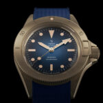 Montre Yema Superman Bronze CMM.10 Auto Cadran Bleu Bracelet Caoutchouc 39MM