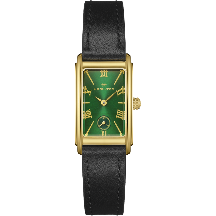 Hamilton American Classic Ardmore Quartz Green Dial Leather Bracelet Watch