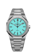 Montre Blackout Concept Storm Trinity Turquoise Quartz Bracelet Acier 41MM