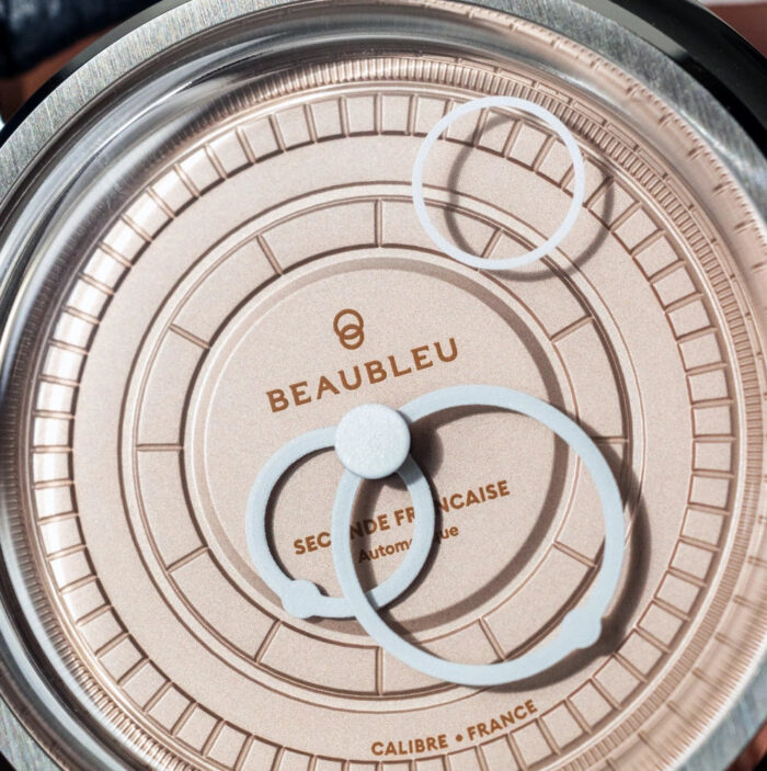 Montre Beaubleu Seconde Française 20.24 Cadran Saumon