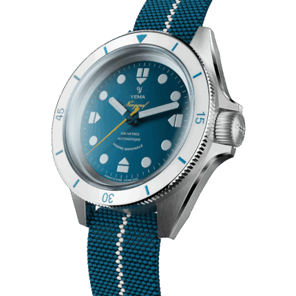 Montre Yema Navygraf Marine Nationale CMM.10 Auto Cadran Bleu