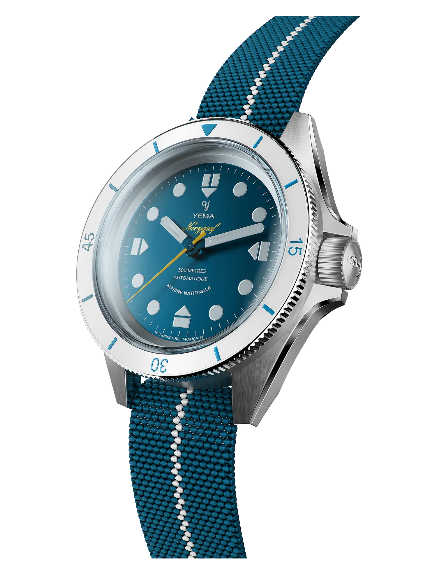 Watch Yema Navygraf  Marine Nationale CMM.10 Auto Cadran Bleu