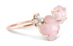 Bague Morganne Bello Bouquet Opale et Quartz Rose Diamants Or Rose