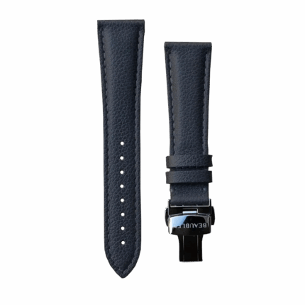 Bracelet Montre Beaubleu Cuir Gris Grainé