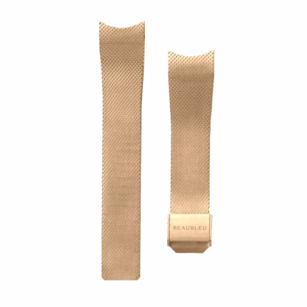 Bracelet Montre Beaubleu Acier Tréssé Or Rose