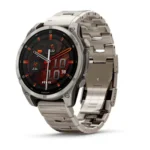 Montre Garmin Fenix 8 Amoled Sapphire Titanium Connectée Bracelet Acier 47MM