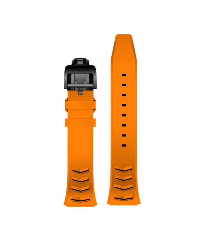 Bracelet Montre Blackout Concept XP1 Caoutchouc Orange