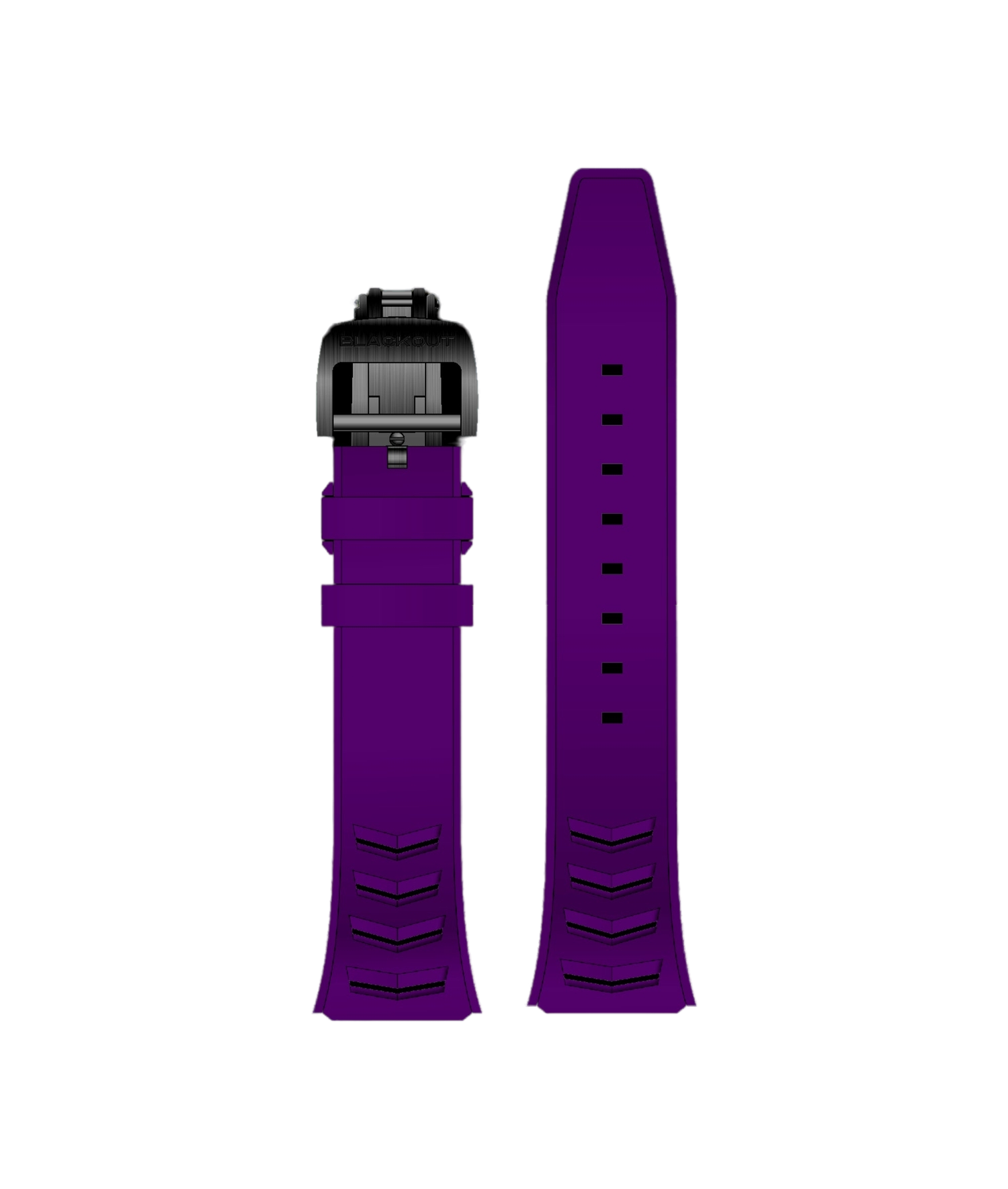 Bracelet Montre Blackout Concept XP1 Ultraviolet Caoutchouc Violet