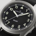 Montre Hamilton Khaki Field Quartz Cadran Noir Bracelet Textile