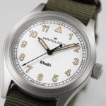 Montre Hamilton Khaki Field Quartz Cadran Blanc Bracelet Textile