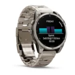 Montre Garmin Fenix 8 Amoled Sapphire Titanium Connectée Bracelet Acier 47MM