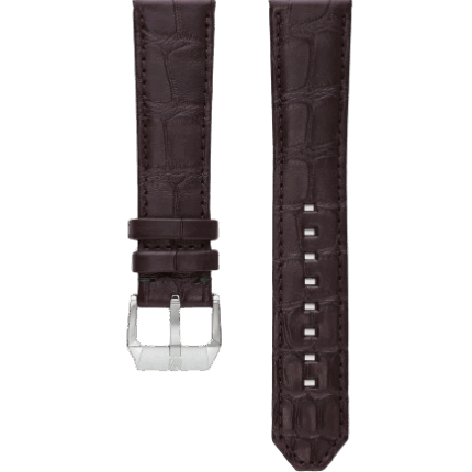 Bracelet Montre March LA.B Cuir Alligator Marron 22MM