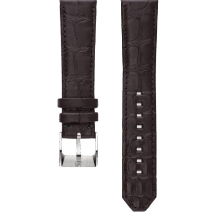Bracelet Montre March LA.B Cuir Alligator Marron 20MM