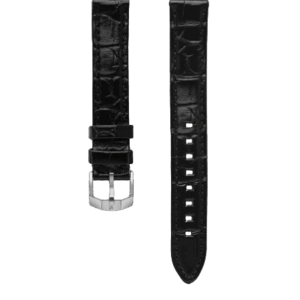 Bracelet Montre March LA.B Cuir Alligator Noir 14MM