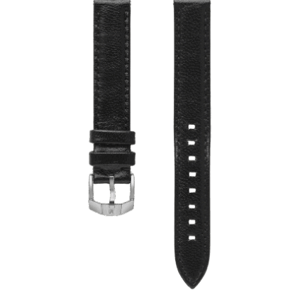 Bracelet Montre March LA.B Cuir Chevreau Noir 14MM