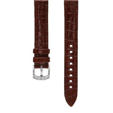 Bracelet Montre March LA.B Cuir Alligator Marron 14MM