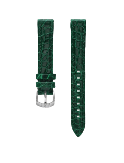 Bracelet Montre March LA.B Cuir Alligator Vert 14MM