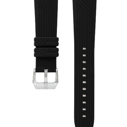Bracelet Montre March LA.B Silicone Signature Noir 22MM