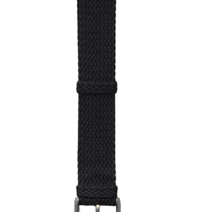 Bracelet Montre March LA.B Tissus Perlon Noir 20MM