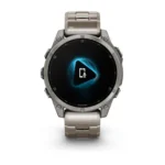 Montre Garmin Fenix 8 Amoled Sapphire Titanium Connectée Bracelet Acier 47MM